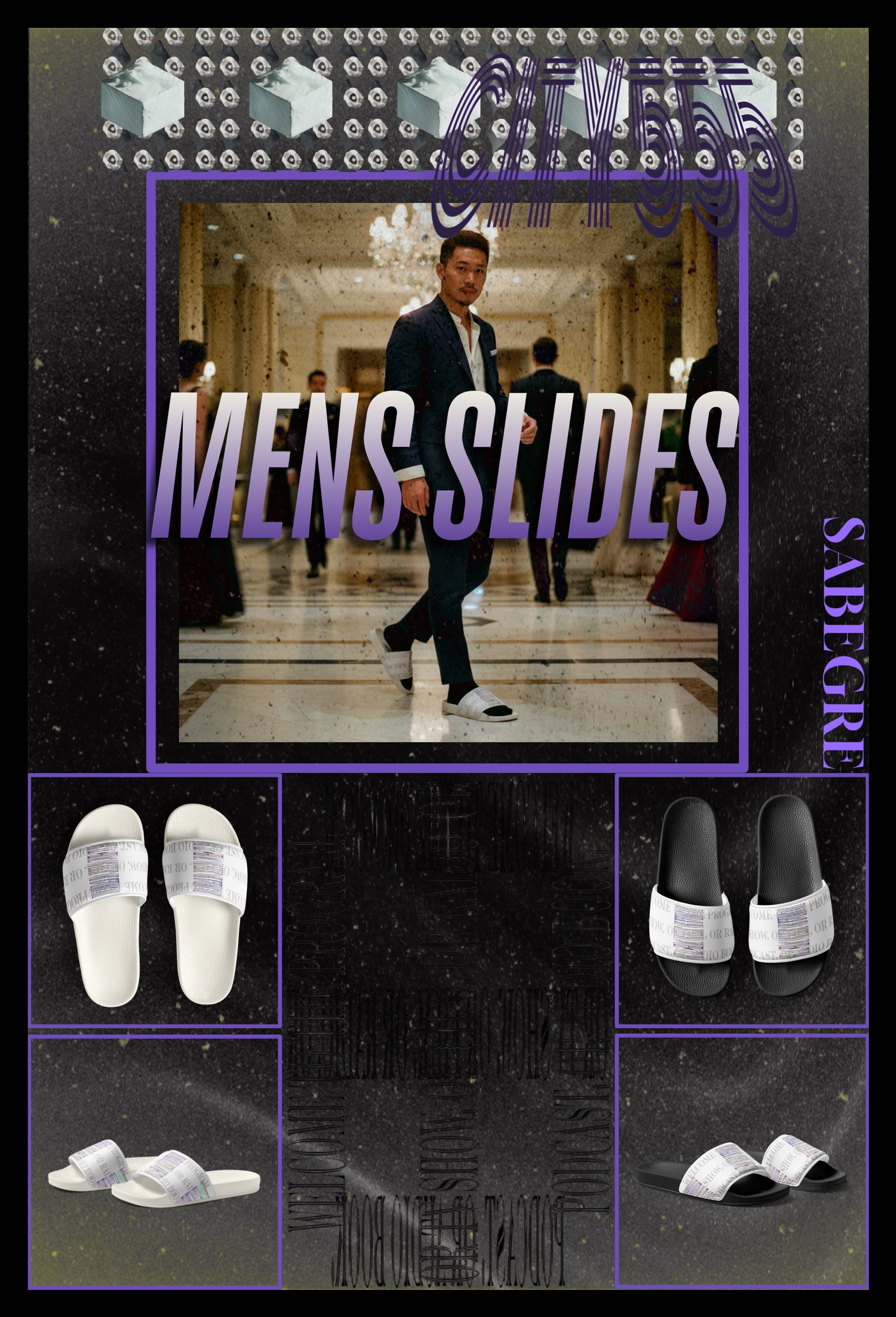 SABEGRE CITY555 Men’s slides EDITION 1