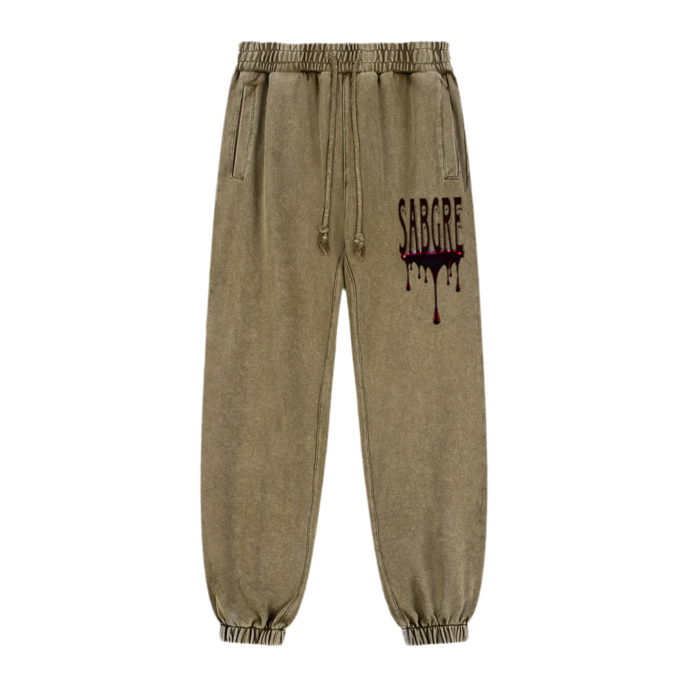 SABEGRE “SABGRE” Snow Wash Heavyweight Jogged Sweatpants
