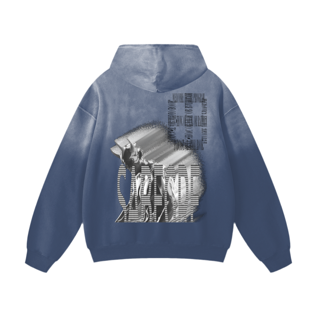 SABEGRE Muted Heavyweight Sunfade Oversized Hoodie