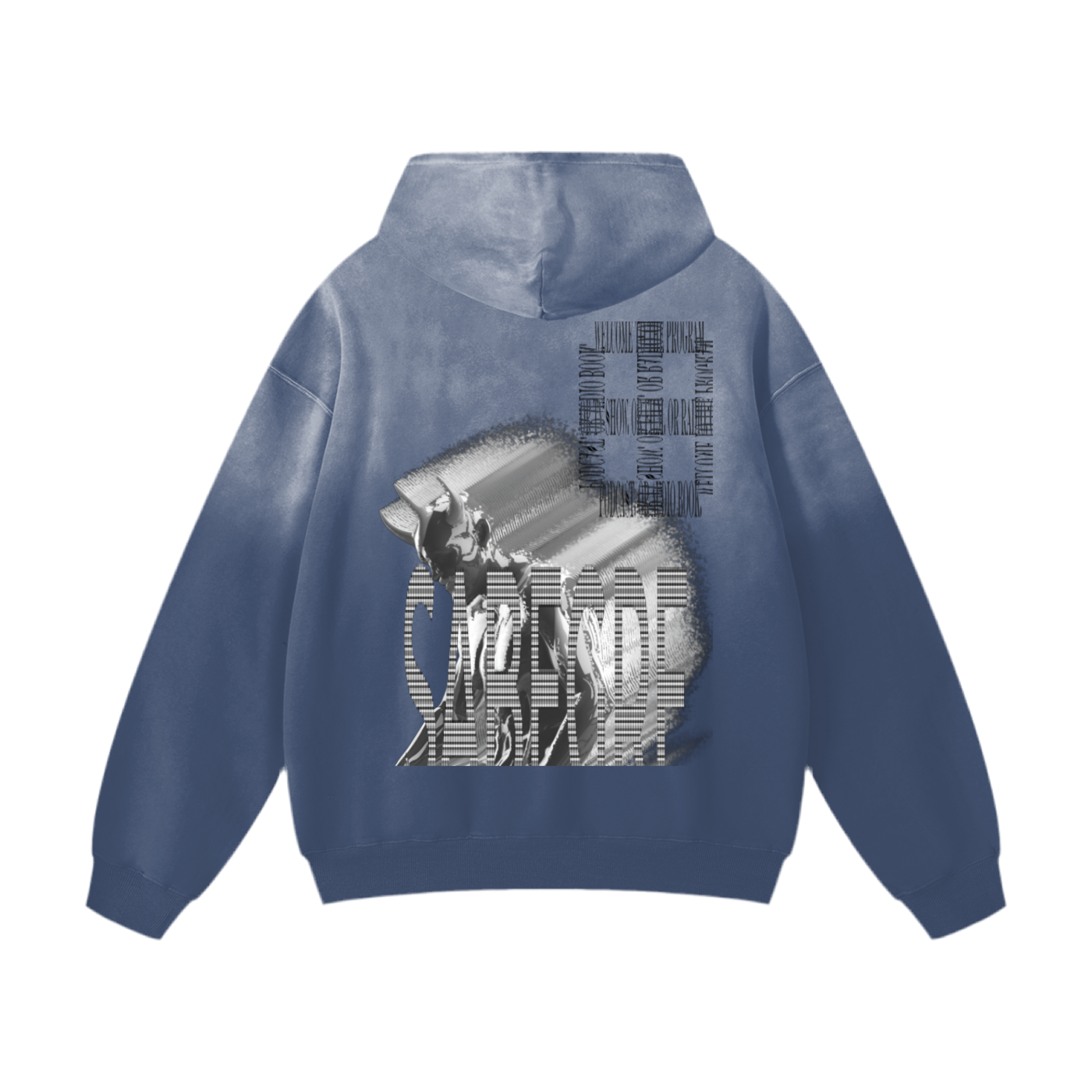 SABEGRE Muted Heavyweight Sunfade Oversized Hoodie