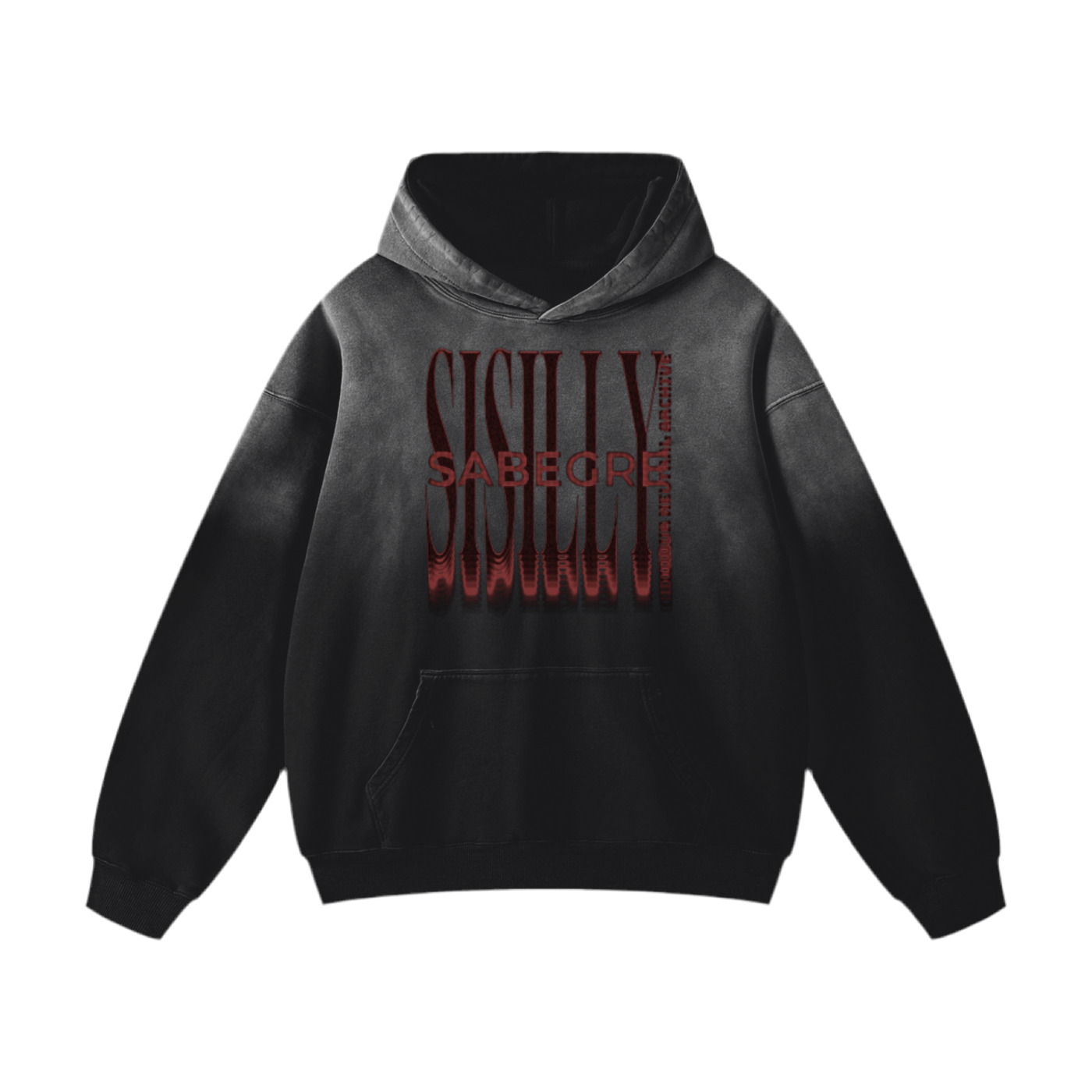 SABEGRE Muted Heavyweight Sunfade Oversized Hoodie