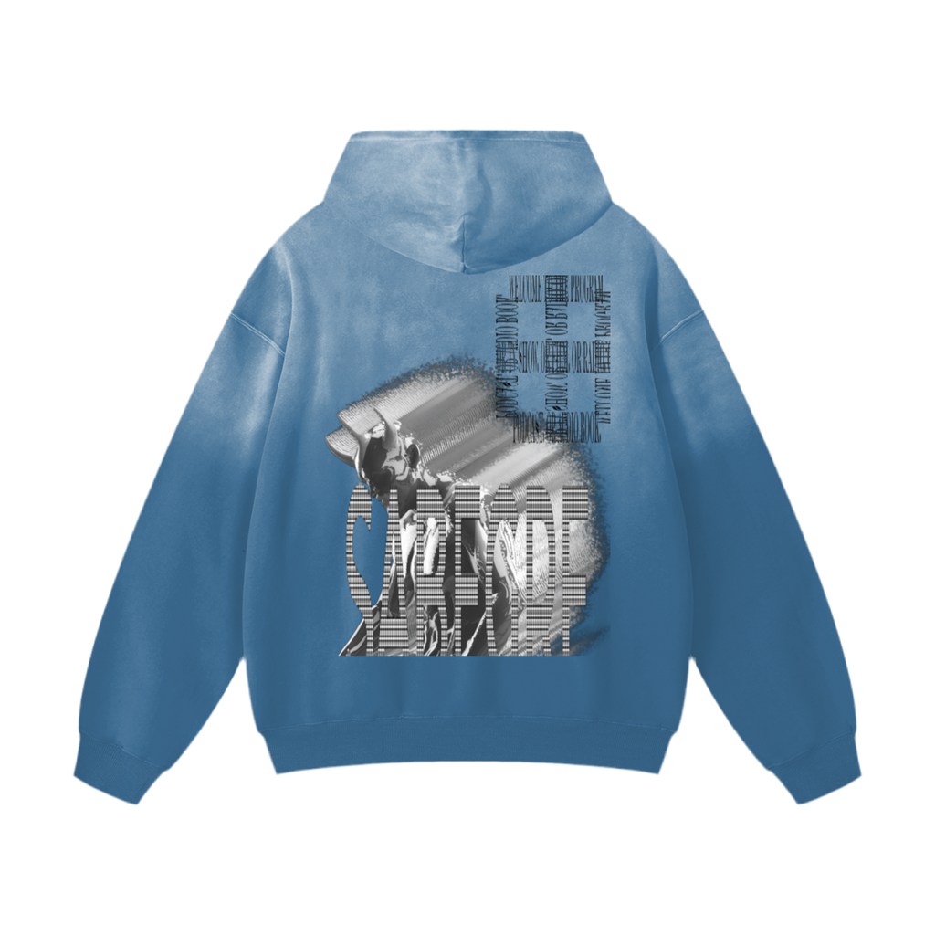 SABEGRE Muted Heavyweight Sunfade Oversized Hoodie