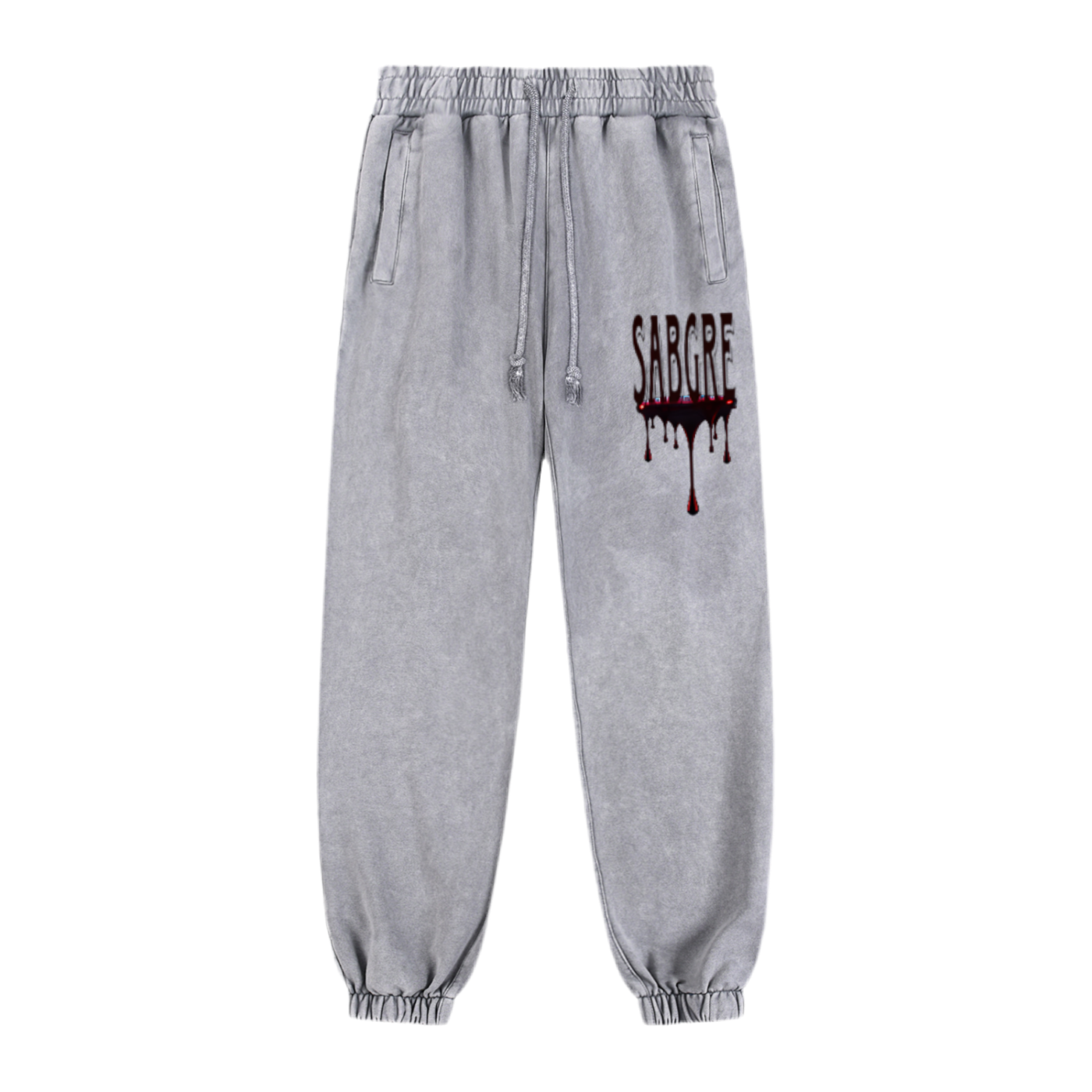 SABEGRE “SABGRE” Snow Wash Heavyweight Jogged Sweatpants