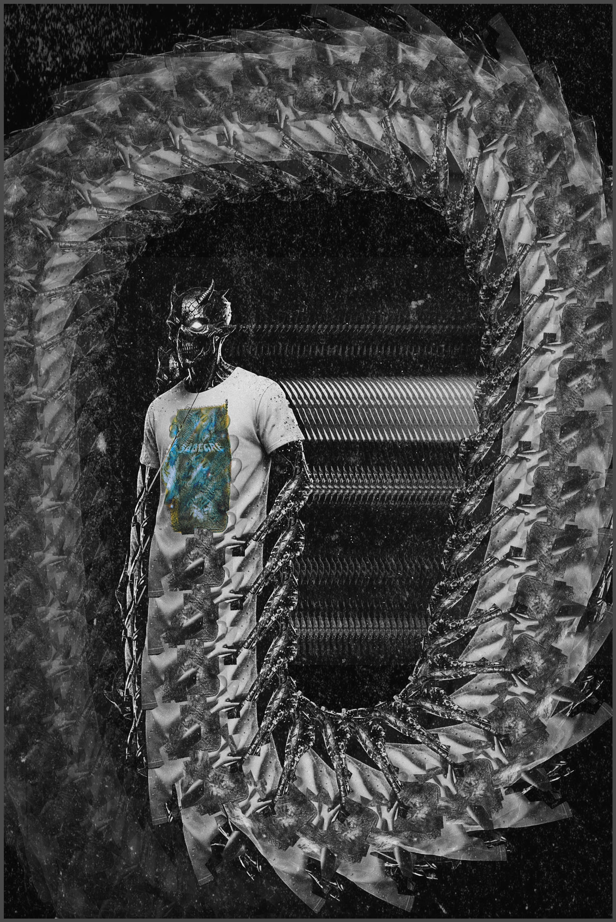SABEGRE MUTED Stream Cotton T-Shirt