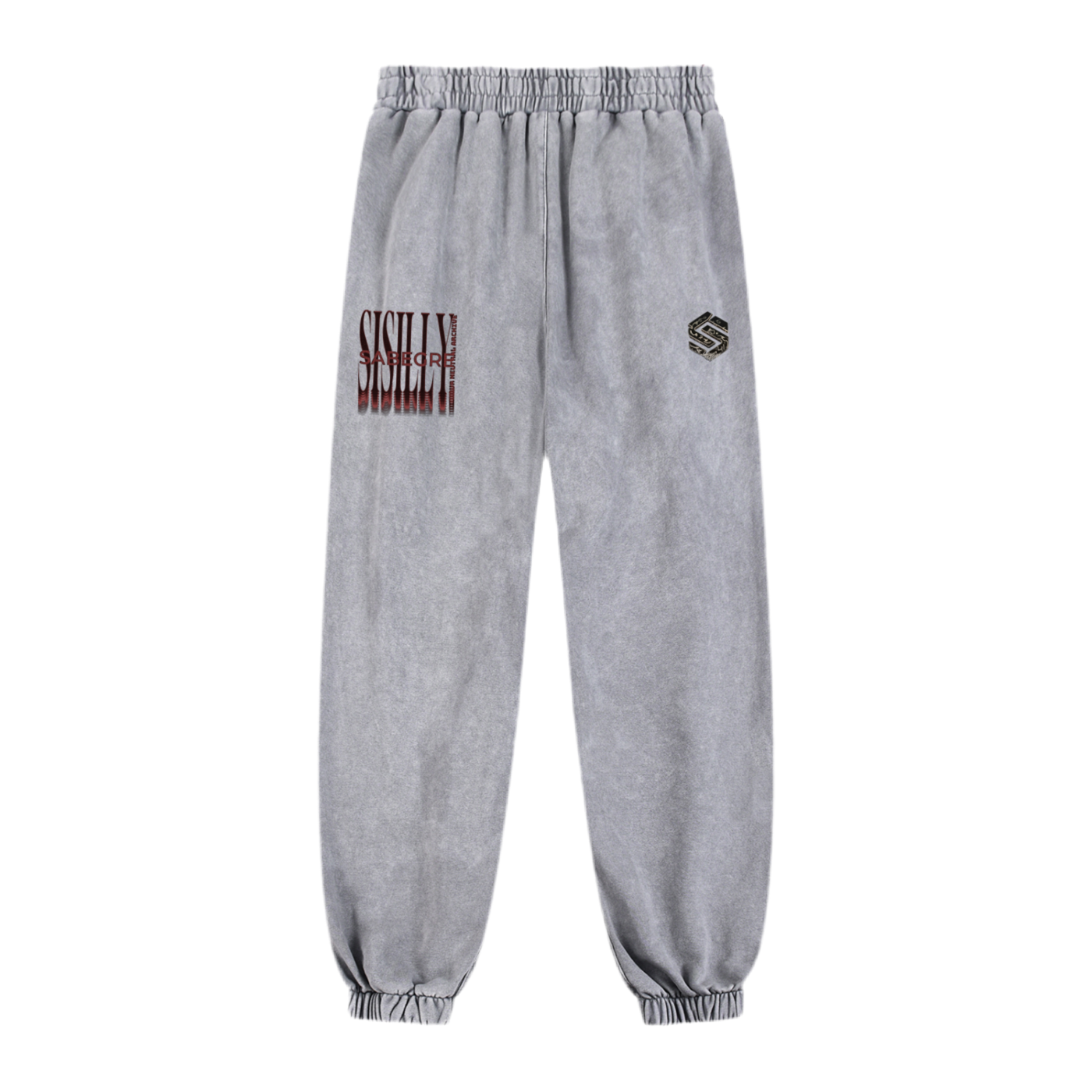 SABEGRE “SABGRE” Snow Wash Heavyweight Jogged Sweatpants