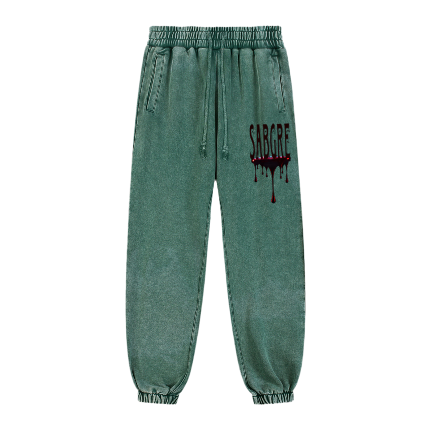 SABEGRE “SABGRE” Snow Wash Heavyweight Jogged Sweatpants