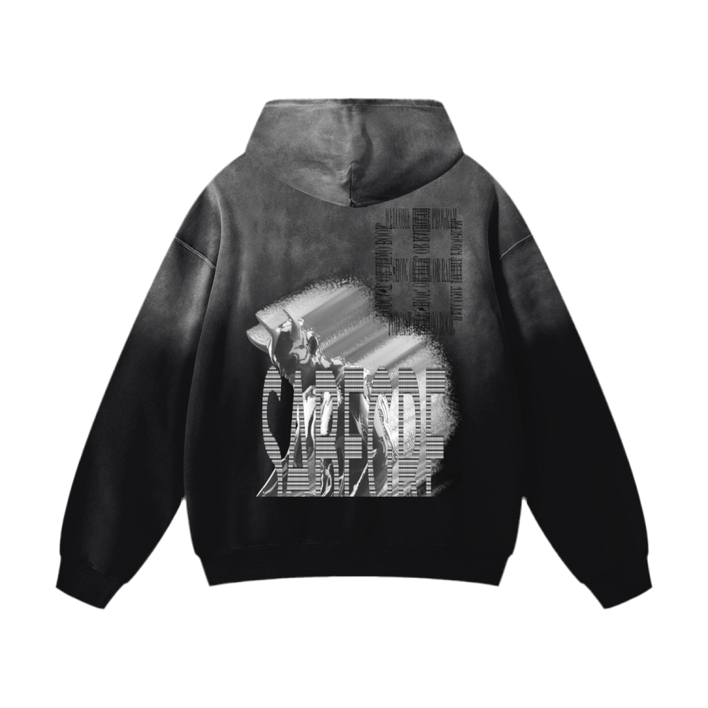 SABEGRE Muted Heavyweight Sunfade Oversized Hoodie