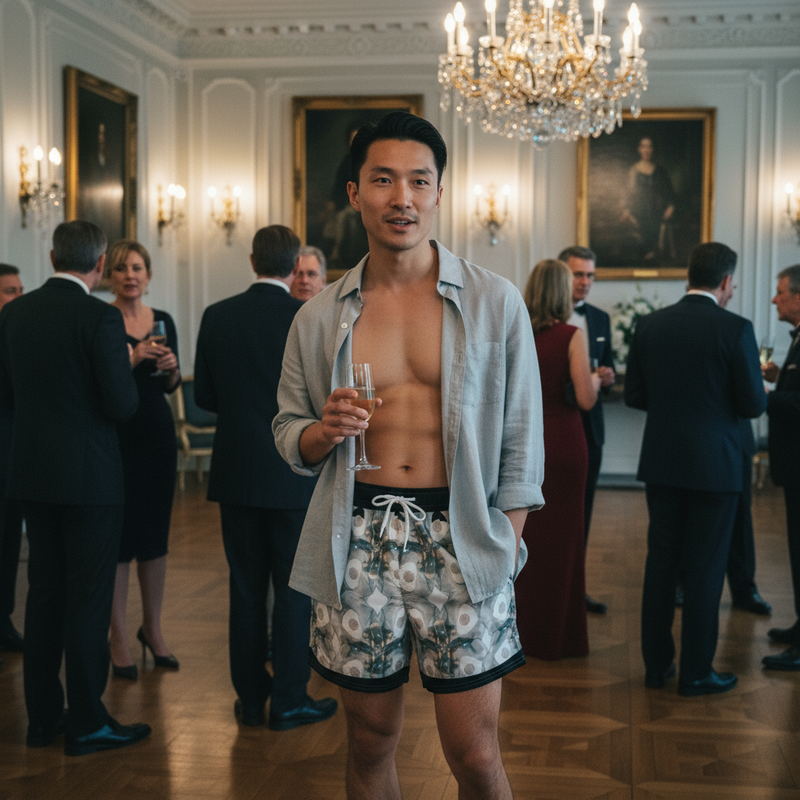 CITY555 Swim Trunks - Embassy Reception